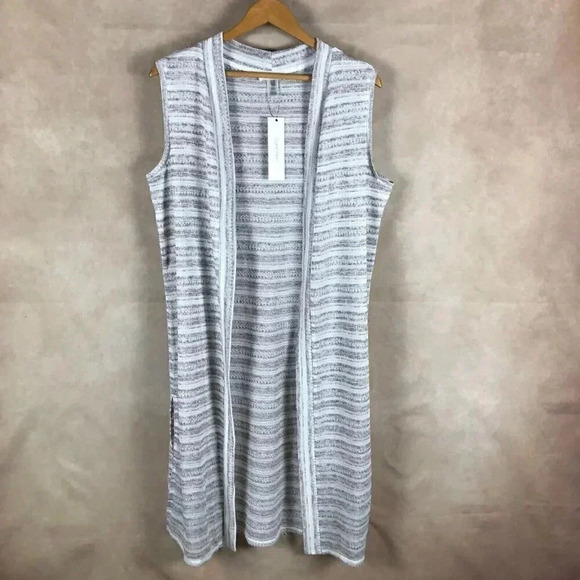 CALVIN KLEIN Long Cardigan Duster ONE SIZE NWT - Picture 2 of 11